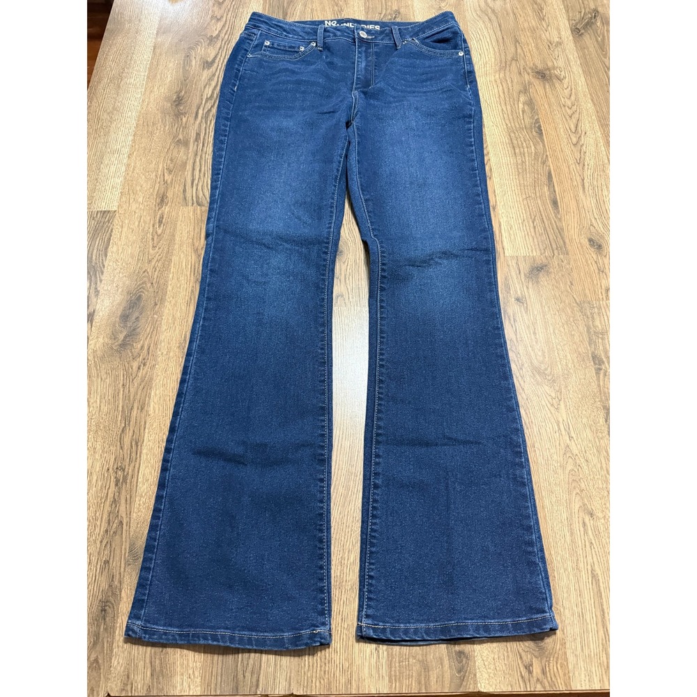 No Boundaries Jeans Womens Size 12 Blue Denim Flare High Rise Stretch